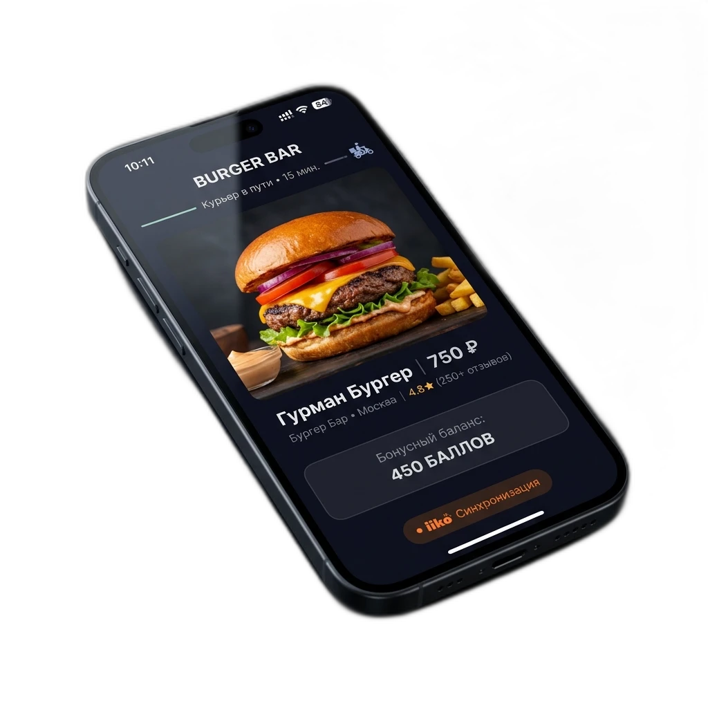 Restaurant Mobile App Showcase Mockup